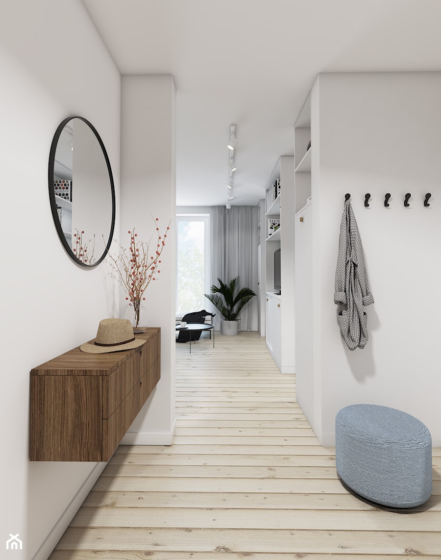 Mieszkanie typu studio - Hol / przedpokój, styl minimalistyczny - zdjęcie od ZKA architekci