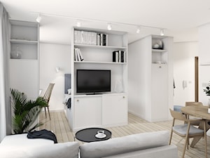 Mieszkanie typu studio - Salon, styl minimalistyczny - zdjęcie od ZKA architekci