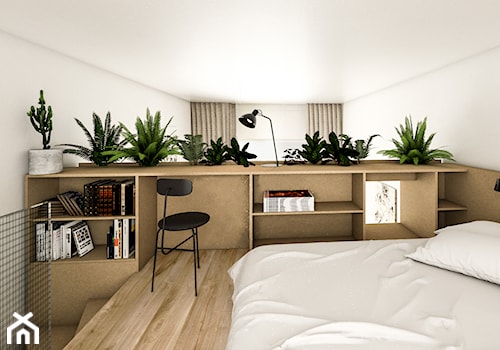 Wizualizacja sypialni - zdjęcie od Kuba Krysiak Autorska Pracownia Projektowa