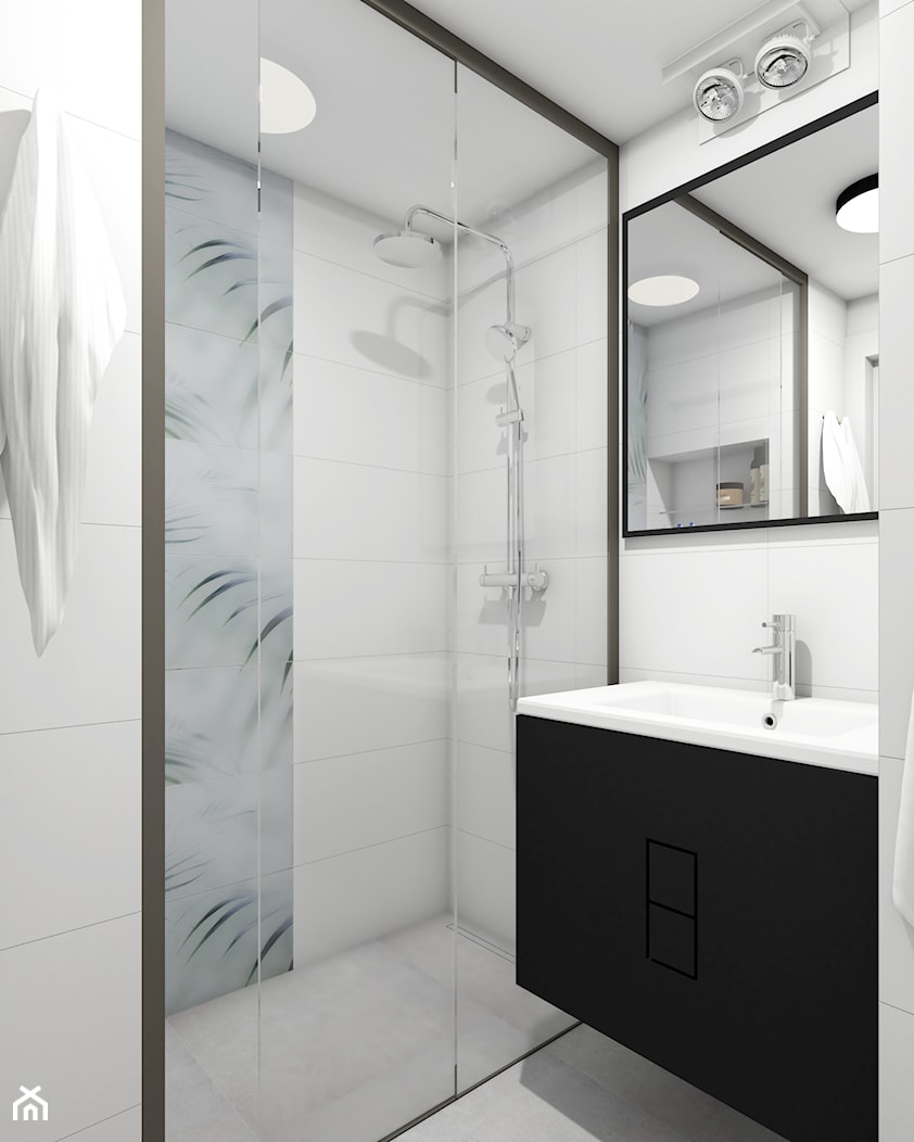 MINI-MAXI URBAN JUNGLE - Średnia bez okna łazienka, styl nowoczesny - zdjęcie od PauLatocha - Homebook