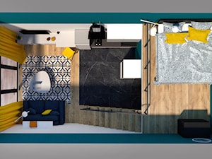 Projekt wnętrza mikromieszkania w apartamentowcach we Wrocławiu na konkurs - Schody, styl nowoczesny - zdjęcie od g.pawul@gmail.com