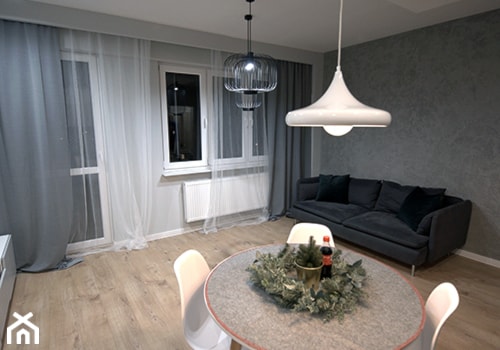 Mieszkanie w stonowanych barwach pod sprzedaż - Salon, styl skandynawski - zdjęcie od Ewa Karczewska Interiors