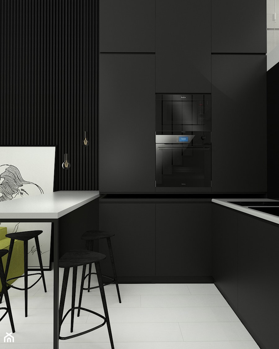 WHITE IS THE NEW BLACK - Kuchnia, styl minimalistyczny - zdjęcie od Marlińska