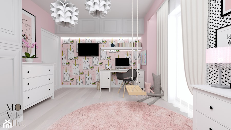 Pokój Julki - Pokój dziecka, styl skandynawski - zdjęcie od Move Me in Studio projektowania wnętrz Nowy Sącz