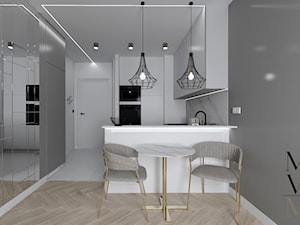 Salon z aneksem kuchennym - zdjęcie od Move Me in Studio projektowania wnętrz Nowy Sącz