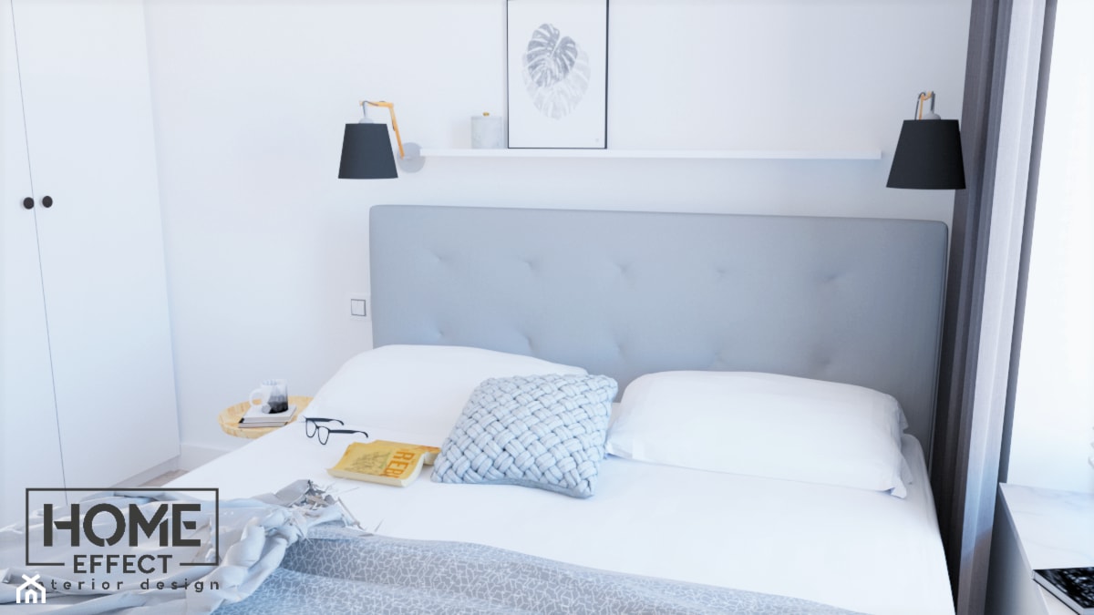 Biała sypialnia - zdjęcie od Home Effect - Homebook