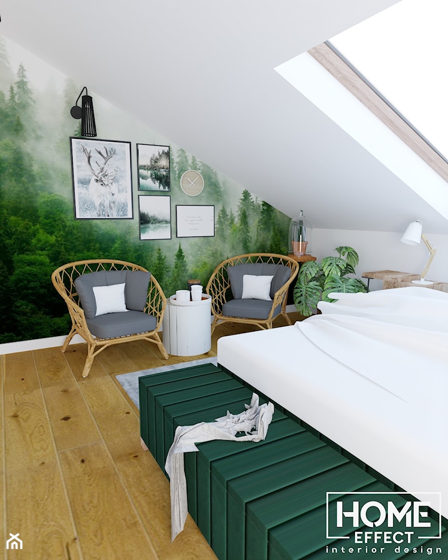 sypialnia w zgodzie z naturą - zdjęcie od Home Effect