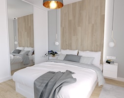 sypialnia z drewnem - zdjęcie od Home Effect - Homebook