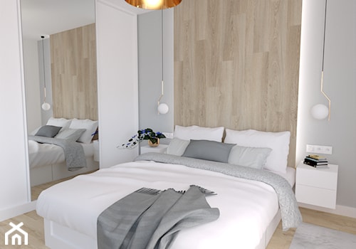 sypialnia z drewnem - zdjęcie od Home Effect