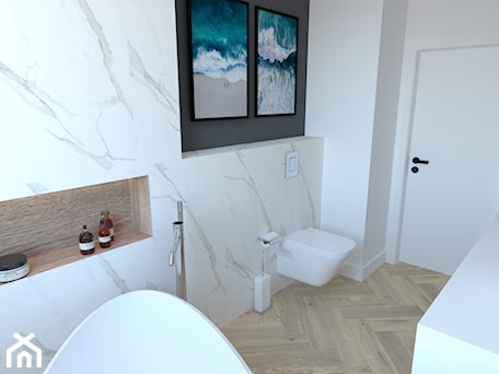 Aranżacje wnętrz - Łazienka: łazienka w stylu klasycznym - Home Effect. Przeglądaj, dodawaj i zapisuj najlepsze zdjęcia, pomysły i inspiracje designerskie. W bazie mamy już prawie milion fotografii!