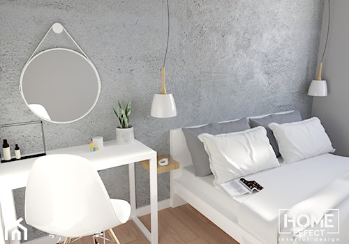 Sypialnia z betonem - zdjęcie od Home Effect