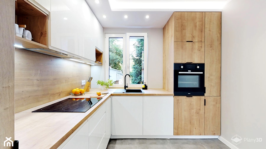 Mieszkanie na sprzedaż po generalnym remoncie - Kuchnia, styl nowoczesny - zdjęcie od Plany3D Fotografia wnętrz i Wirtualne spacery 3D
