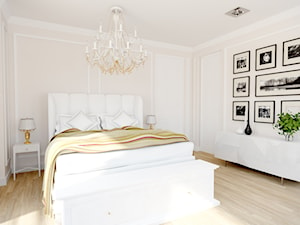Apartament - Średnia beżowa sypialnia, styl tradycyjny - zdjęcie od Polina Lesnikova • Projektowanie wnętrz •