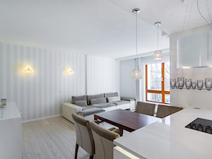 Apartament Aquarius – Sopot - Salon, styl nowoczesny - zdjęcie od Magdalena Ubysz - Fotografia architektury i wnętrz