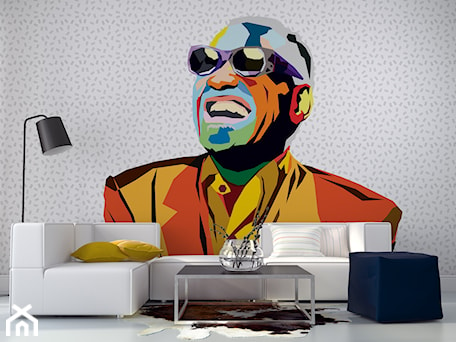 Aranżacje wnętrz - Salon: Ray Charles - fototapeta Myloview - myloview.pl. Przeglądaj, dodawaj i zapisuj najlepsze zdjęcia, pomysły i inspiracje designerskie. W bazie mamy już prawie milion fotografii!