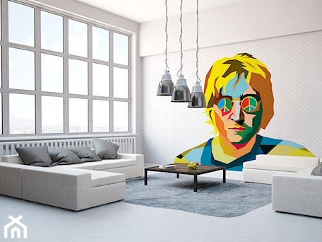 Aranżacje wnętrz - Salon: John Lennon - fototapeta Myloview - myloview.pl. Przeglądaj, dodawaj i zapisuj najlepsze zdjęcia, pomysły i inspiracje designerskie. W bazie mamy już prawie milion fotografii!