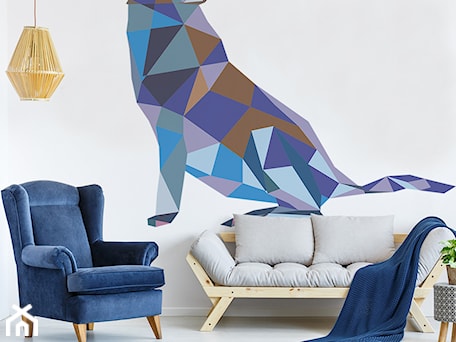 Aranżacje wnętrz - Salon: Myloview Geometric Animals - wilk - myloview.pl. Przeglądaj, dodawaj i zapisuj najlepsze zdjęcia, pomysły i inspiracje designerskie. W bazie mamy już prawie milion fotografii!