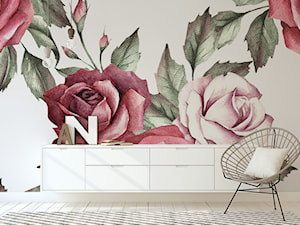 Salon ozdobiony różami - MYLOVIEW - zdjęcie od myloview.pl