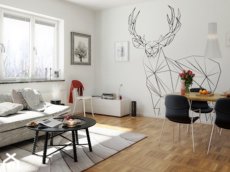 Aranżacje wnętrz - Salon: Naklejka Myloview Geometric Animals - jeleń - myloview.pl. Przeglądaj, dodawaj i zapisuj najlepsze zdjęcia, pomysły i inspiracje designerskie. W bazie mamy już prawie milion fotografii!