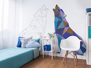 Naklejka Myloview Geometric Animals - wilk - zdjęcie od myloview.pl