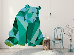 Naklejka Myloview Geometric Animals - niedźwiedź - zdjęcie od myloview.pl