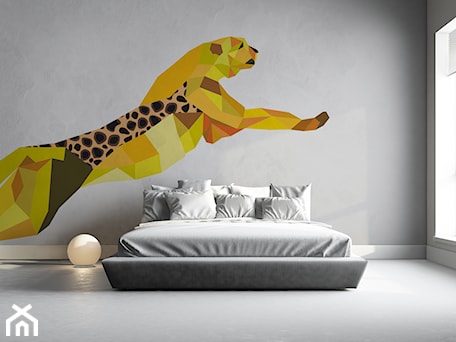 Aranżacje wnętrz - Sypialnia: Naklejka Myloview Geometric Animals - gepard - myloview.pl. Przeglądaj, dodawaj i zapisuj najlepsze zdjęcia, pomysły i inspiracje designerskie. W bazie mamy już prawie milion fotografii!