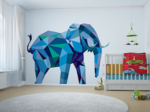 Naklejka Myloview Geometric Animals - słoń - zdjęcie od myloview.pl