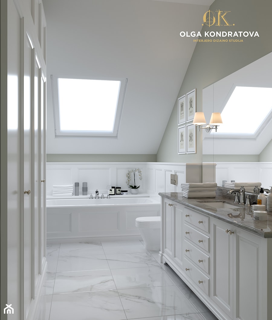 Modern Classic House - Łazienka, styl tradycyjny - zdjęcie od Olga's Studio