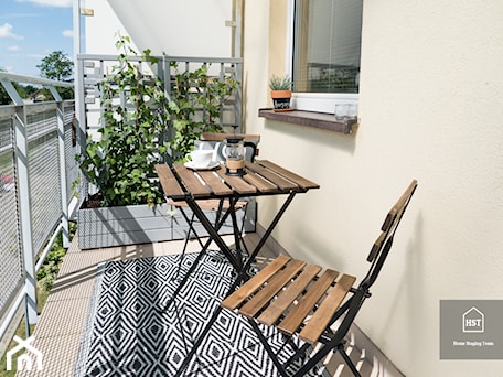 Aranżacje wnętrz - Taras: Balkon po zmianie - Home Staging Team . Przeglądaj, dodawaj i zapisuj najlepsze zdjęcia, pomysły i inspiracje designerskie. W bazie mamy już prawie milion fotografii!