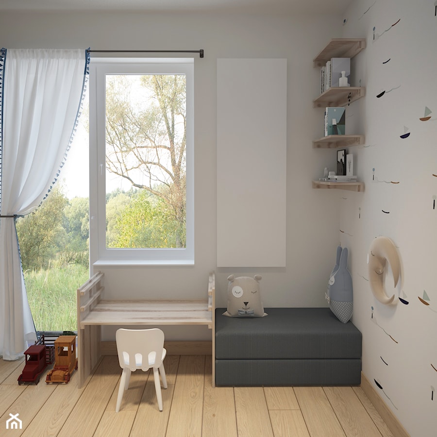 Mieszkanie Partynicka - Pokój dziecka, styl skandynawski - zdjęcie od Madde studio