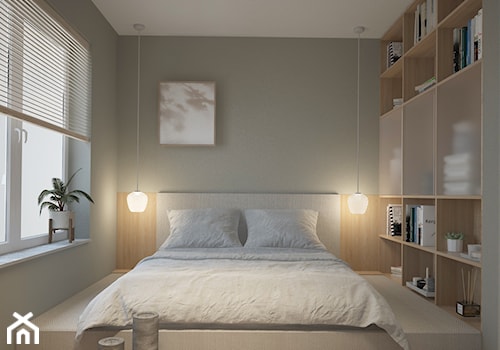Mieszkanie Partynicka - Sypialnia, styl minimalistyczny - zdjęcie od Madde studio