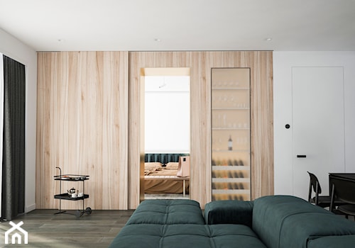 Apartament - Średni szary salon, styl nowoczesny - zdjęcie od Madde studio
