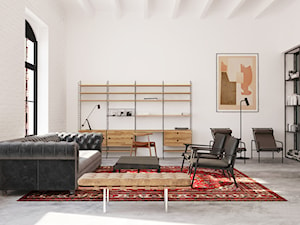 Loft apartament - Salon, styl glamour - zdjęcie od Madde studio