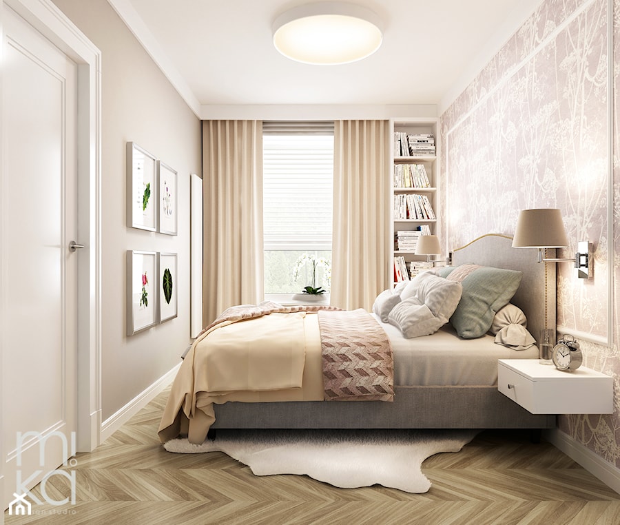 Stylowo na Woli - Mała sypialnia, styl nowoczesny - zdjęcie od M!kaDesign