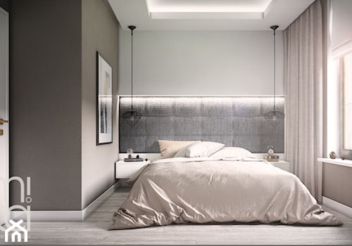 Minimalistyczna Wola - Mała sypialnia, styl nowoczesny - zdjęcie od M!kaDesign