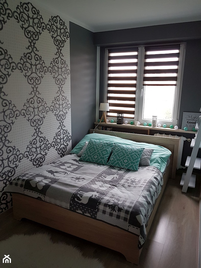 Mieszkanie w wielkiej płycie - spełnione marzenie - Mała sypialnia - zdjęcie od Natalia Greń 2 - Homebook