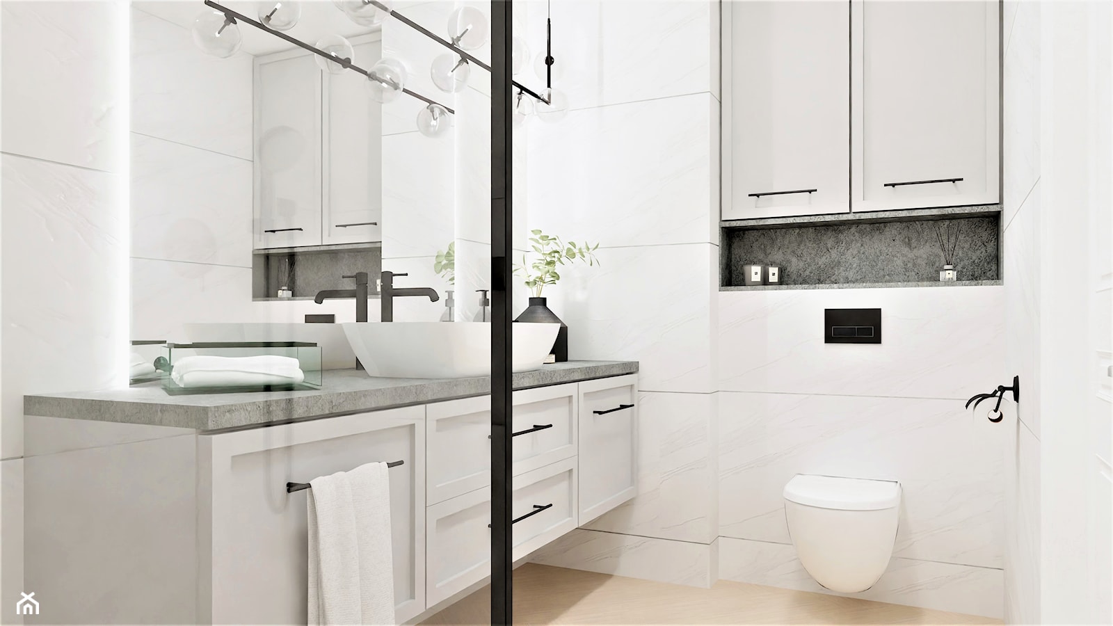 Łazienka | elegant & cosy - zdjęcie od Rzutem na kartkę - Homebook