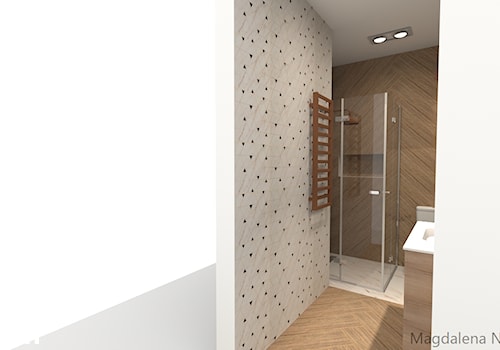Łazienka glazura CARILLA - Średnia bez okna z marmurową podłogą z punktowym oświetleniem łazienka, styl tradycyjny - zdjęcie od Leroy Merlin Krosno
