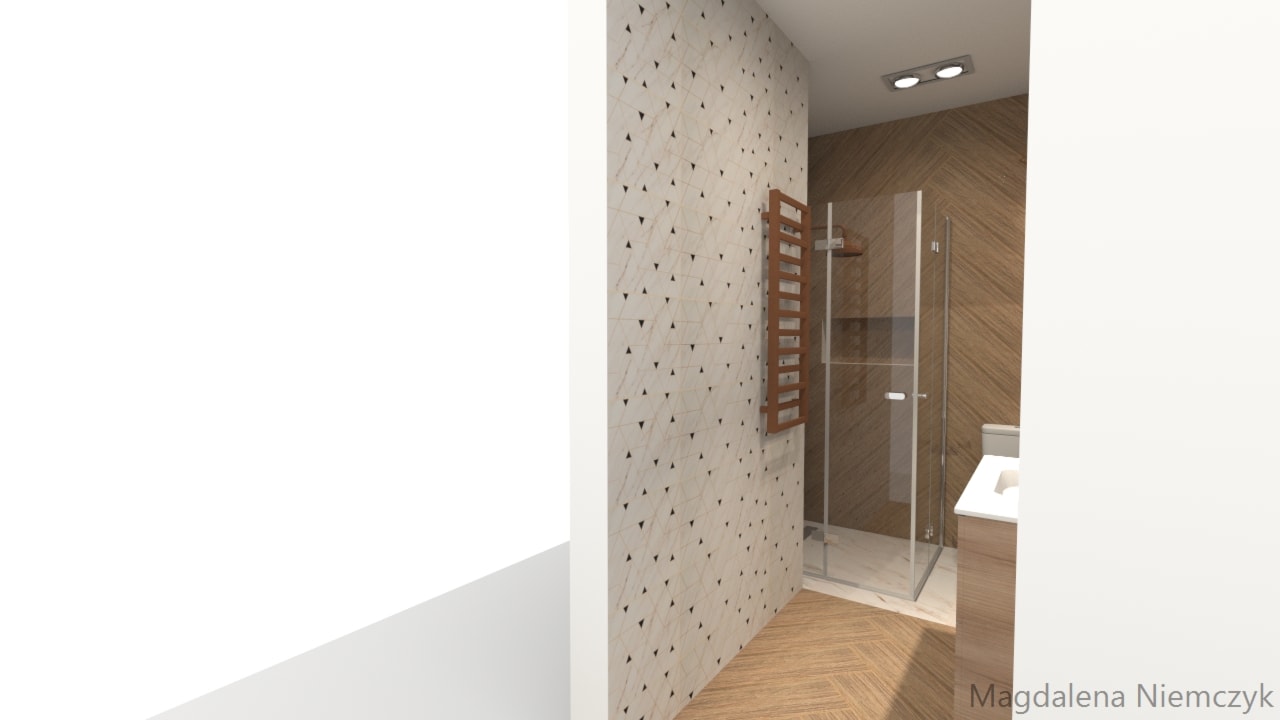 Łazienka glazura CARILLA - Średnia bez okna z marmurową podłogą z punktowym oświetleniem łazienka, styl tradycyjny - zdjęcie od Leroy Merlin Krosno - Homebook