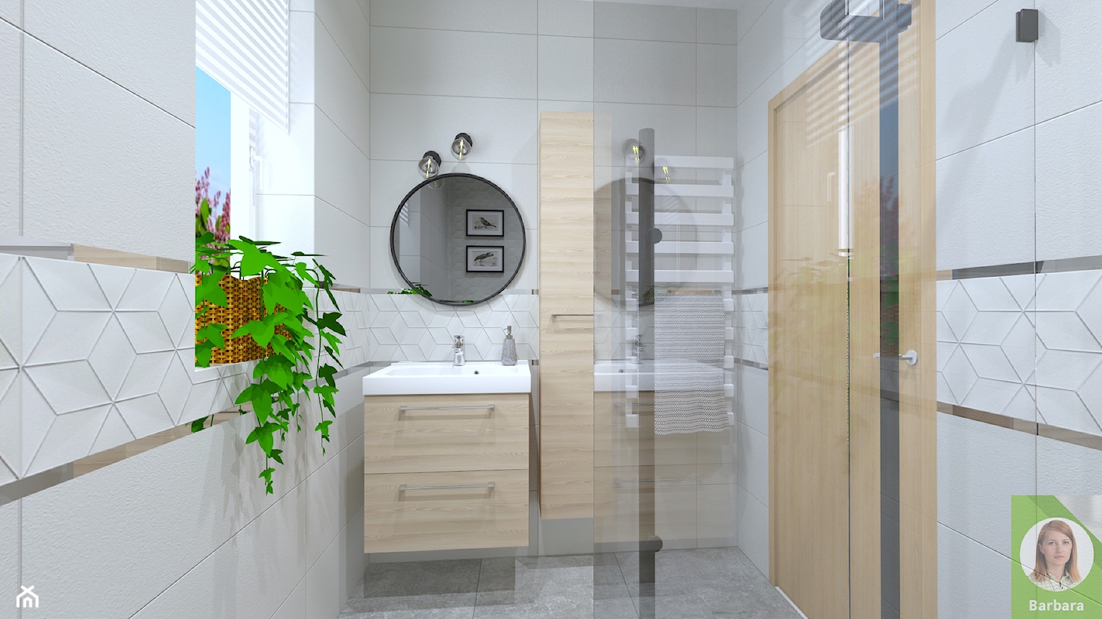 Mała jasna łazienka z prysznicem - zdjęcie od Leroy Merlin Krosno - Homebook