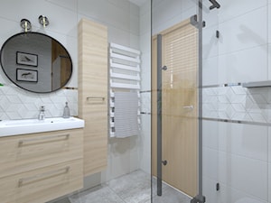 Mała jasna łazienka z prysznicem - zdjęcie od Leroy Merlin Krosno