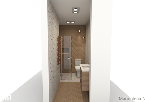 Łazienka glazura CARILLA - Średnia bez okna z lustrem z punktowym oświetleniem łazienka, styl tradycyjny - zdjęcie od Leroy Merlin Krosno