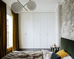 Kolorowe mieszkanie o pow. 100 m2 - Mała szara sypialnia, styl nowoczesny - zdjęcie od Archistory - Homebook