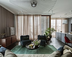 Kolorowe mieszkanie o pow. 100 m2 - Salon, styl nowoczesny - zdjęcie od Archistory - Homebook