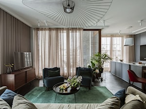 Kolorowe mieszkanie o pow. 100 m2 - Salon, styl nowoczesny - zdjęcie od Archistory