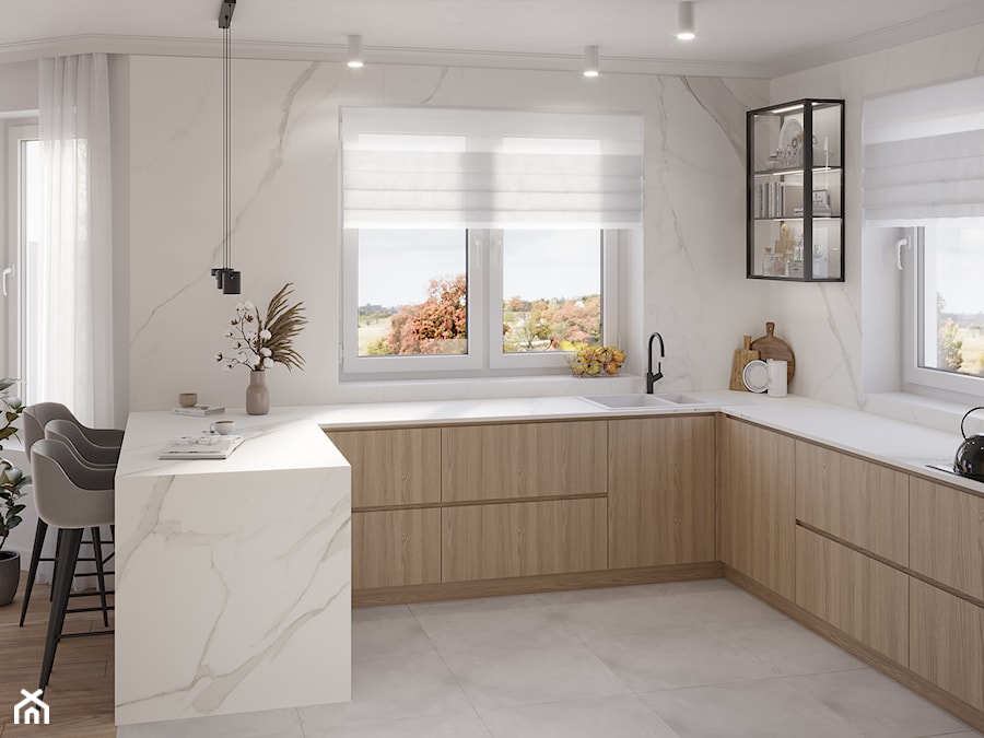 Koszyce / dom jednorodzinny - Kuchnia, styl minimalistyczny - zdjęcie od na miarę mieszkania