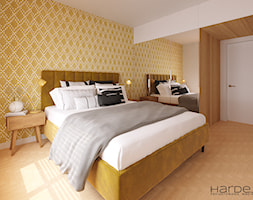 mała sypialnia nawiązująca stylem do klimatu PRL - zdjęcie od Monika Hardej Architekt - Homebook