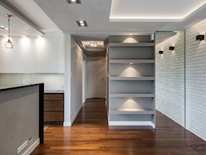 60-metrowe mieszkanie z akcentami loftu - Salon, styl minimalistyczny - zdjęcie od Monika Hardej Architekt