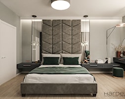 Dom w stylu nowoczesnym z elementami loft - Sypialnia, styl nowoczesny - zdjęcie od Monika Hardej Architekt - Homebook