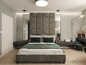 Dom w stylu nowoczesnym z elementami loft - Sypialnia, styl nowoczesny - zdjęcie od Monika Hardej Architekt